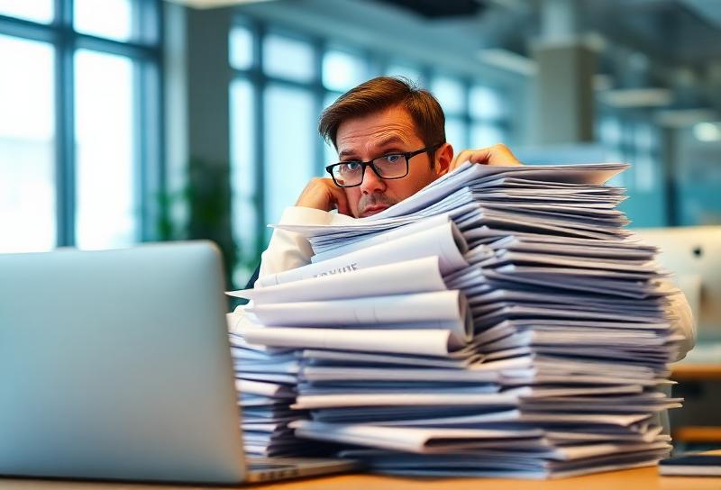 Recruiter reviewing AI-screened candidates